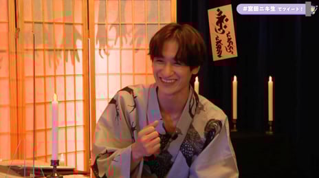 【キスマイ宮田のニコ生やったってit’s Alright!・
番組レポート】
第3回目の放送は近藤孝行、逢田梨香子が出演
夏のホラー特別企画で怪談朗読披露や話題のお化け屋敷
「咽び家シリーズ」にチャレンジで宮田が顔面蒼白!?