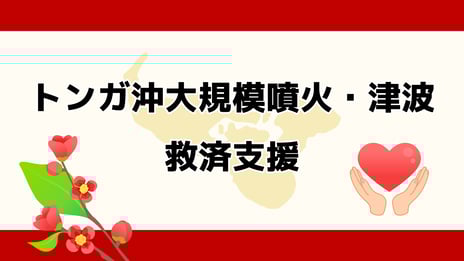 ニコニコの祈りをトンガ王国へ
トンガ沖大規模噴火・津波 救済支援