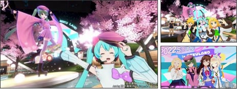 千本桜のメタバースで初音ミクとお花見
『MIKU LAND 2022 YOSAKURA』
～グリーティング、VRショー「千本桜演舞」、
ボカコレVRナイトなど大盛り上がり～
