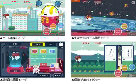 ニコ生のコメントがプレイヤーの邪魔をするシューティングゲームアプリ
「実況！ねこ式戦闘機」10月21日より配信開始