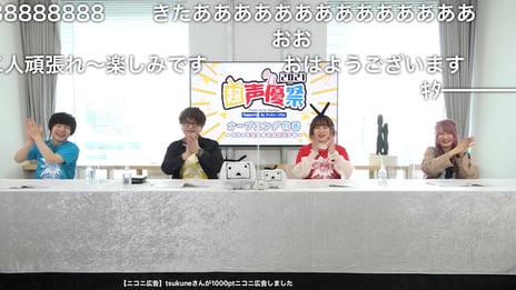 初開催の声優特化型イベント「超声優祭2021
Powered by dwango , Supported by ディズニープラス」
ネット総来場者260万人以上、コメント数61万以上を記録