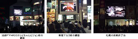 ～ネットとリアルのコラボレーション～
ニコ生×街頭ビジョンジャックの第一弾企画に
10万人が視聴